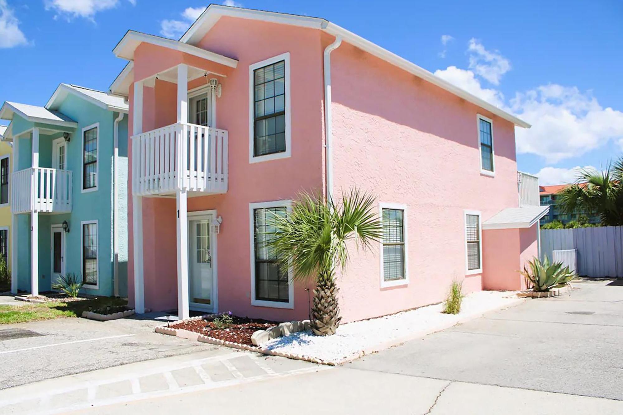 Sand Castles West T1- Pink House Villa Panama City Beach Exterior photo