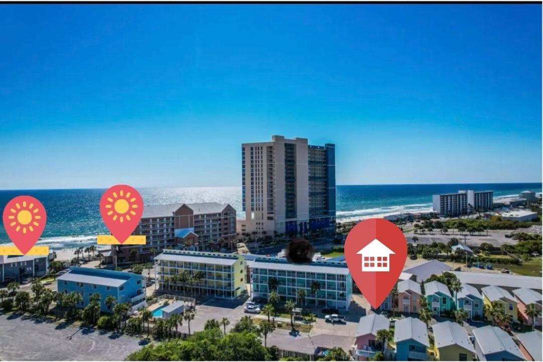 Sand Castles West T1- Pink House Villa Panama City Beach Exterior photo